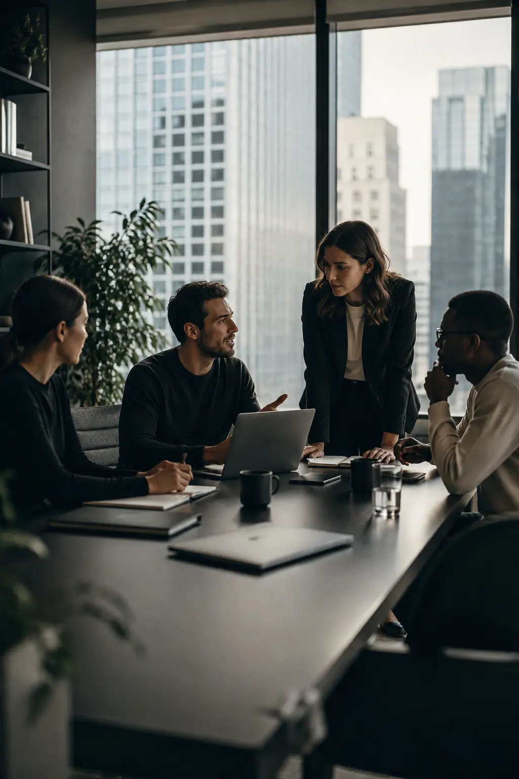 NOVA+ team members collaborating in a city office